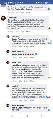 It seems that their partner,  James Chen, seems to be a bit racist and hate black folks.