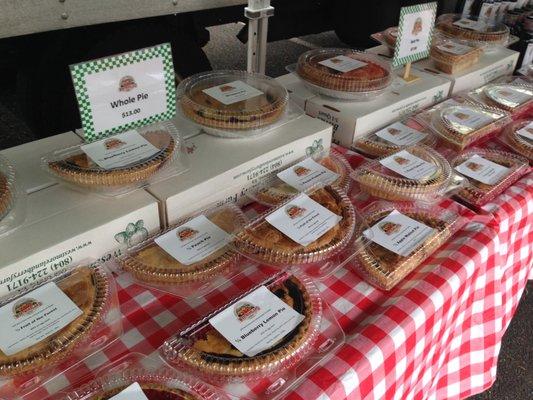 Stop by for a variety of pies!