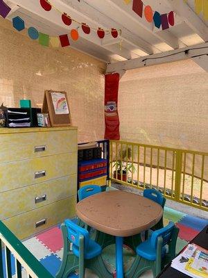 Children learning area.