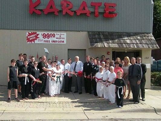 Ribbon cutting ceremony at new location in Downtown Kent in June 2014