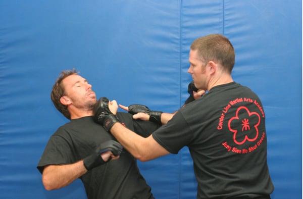 Wing Chun: Sifu McKinnon sparring with a student