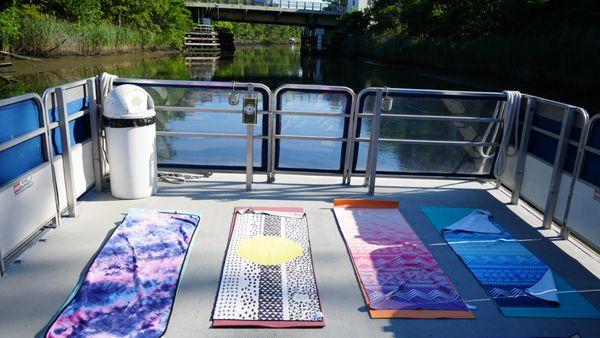 Our yoga mats for the yoga cruise