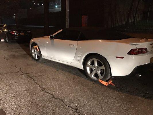 They put two boots on my car. This is unheard of.