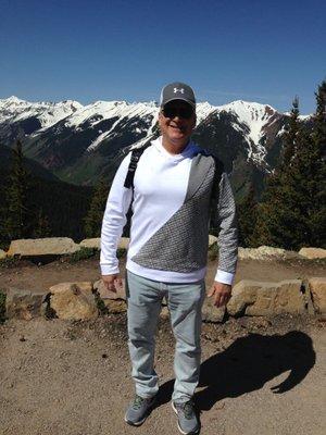 Hiking out in Aspen, Colorado . What a great way to stay in shape!