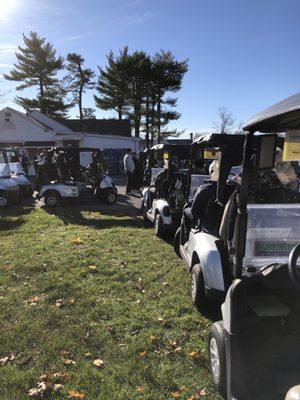 Beautiful fall day on the course.