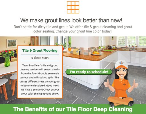 We clean tile & grout! Let Team EverClean bring your tile floor back to life again. https://www.teameverclean.com/tile-grout-services