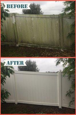 Fence clean up done right