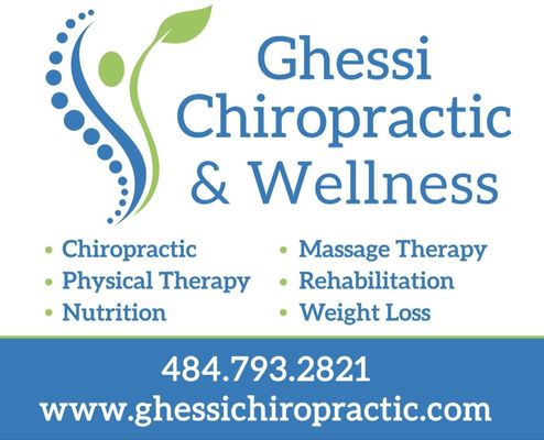 Ghessi Chiropractic and Wellness at 46 W. Main St Fleetwood PA.  From Back and Body Pain, to Weight Loss, and Natural Health we can help.