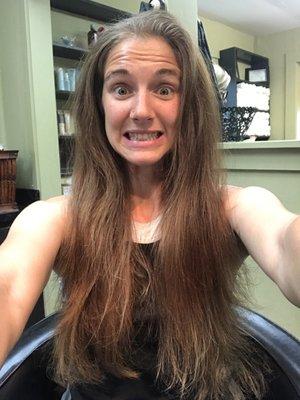 Excited about donating my hair to Pantene!