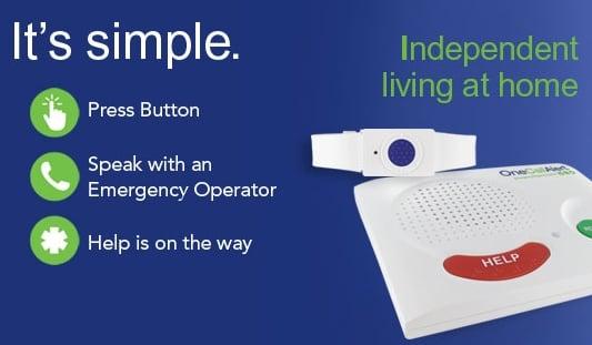 One Call Alert provides peace of mind with a simple, easy to install system that delivers emergency care at the push of a button