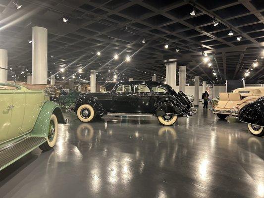 Cars on display