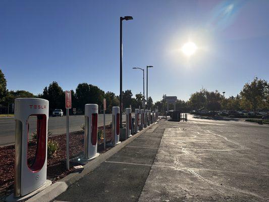 Empty Tesla Supercharging stations.  (They do work.)