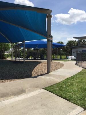 Shaded play structures