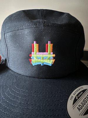 Custom embroidery on hats for brands.