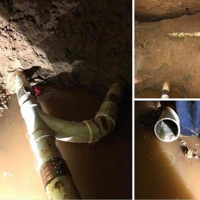 Sewer Line Repair Under a Concrete Slab! Our Professional Technicians work hard for you! Call Us Today to schedule your repair! 979-704-6185