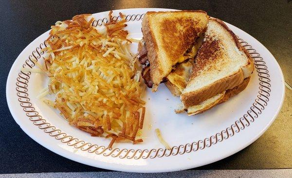 Bacon, Egg and Cheese Sandwich Breakfast at Waffle House Covington