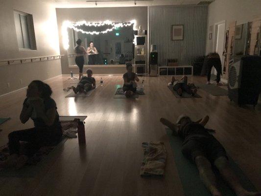 End of yoga class (Monday Night)