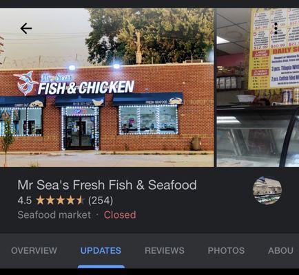 Mr Sea's Fresh Fish & Seafood