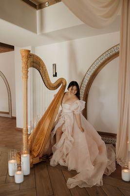 SeikaHarp with Blanche Events- perfect for proposals, ceremonies, cocktail hours, private events, and more