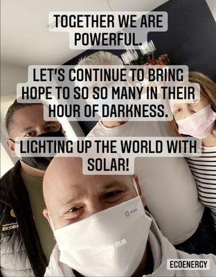 Let's keep lighting up the world with clean renewable energy!!!