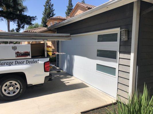 The finished garage door!!