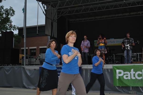 The Flash Mob began with just a handful of Geneva residents...