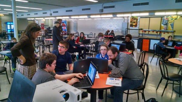 Students participate in annual "Hour of Code"