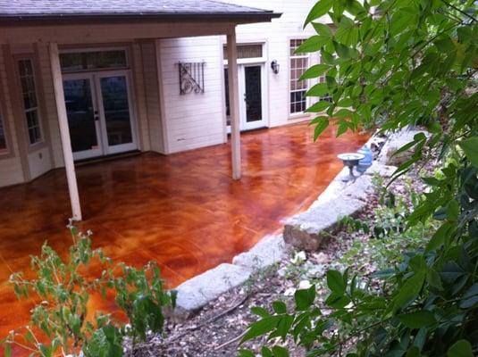 Stain and seal patio