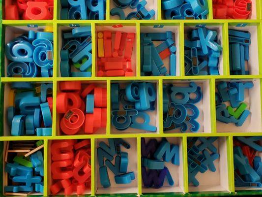 We love magnetic letters at Learnplistic! It helps build word fluency!