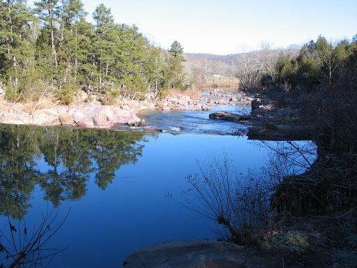 Beautiful view of clear rivers in the area