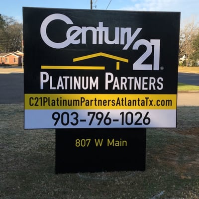 Check out our brand new sign here at Century 21 Platinum Partners!!!