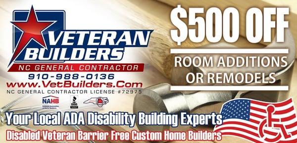 Licensed North Carolina General Contractor located in Fayetteville, NC