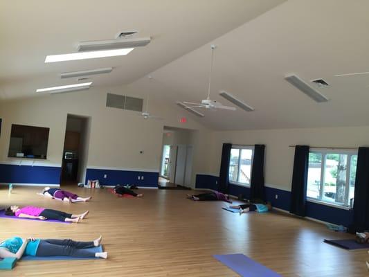 End of class savasana