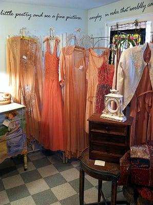 Enjoy Vintage Clothing while exploring the gallery