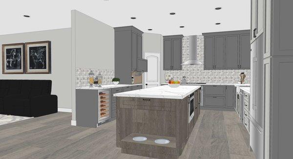 Rendering of Kitchen