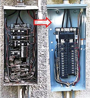 Old FPE panel with replacement by Peter