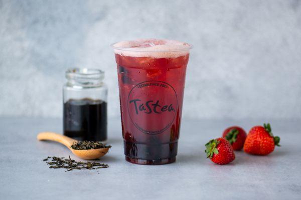 Strawberry Ecteasy - Strawberry Black Tea with Black Jelly