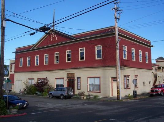 The Dell'Arte building at First and H Streets in Blue Lake