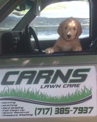 Carns Lawn Care mascot!