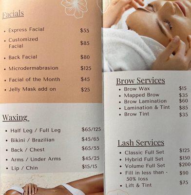 Service Price List