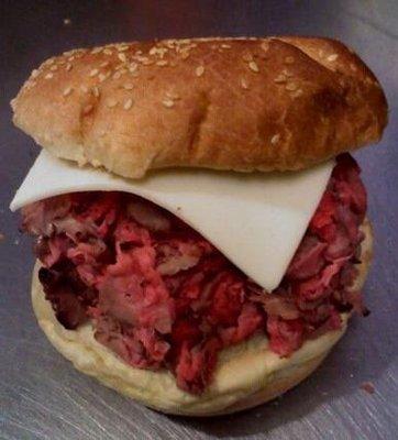 Super Beef - on onion roll!