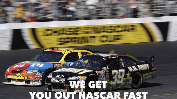 Faster than NASCAR fast. Open 24 hours.