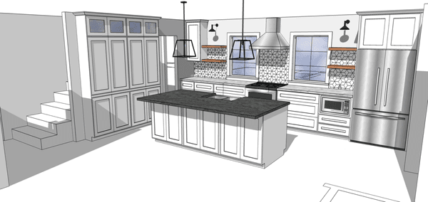 Kitchen Design Rendering