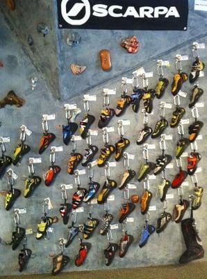 Over 50 climbing shoe models