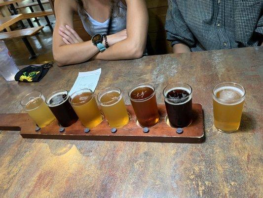 Flight of all 6 house made beers