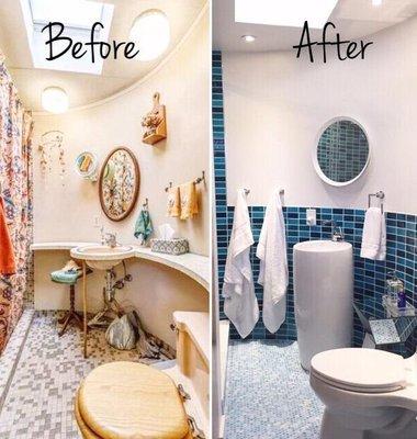 This Chardon bath took on a terrific transformation!