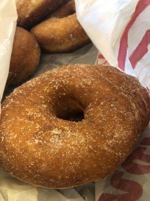 Huge fresh sugar donut