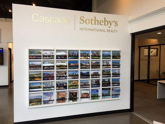 Cascade Sotheby's wall of listings.