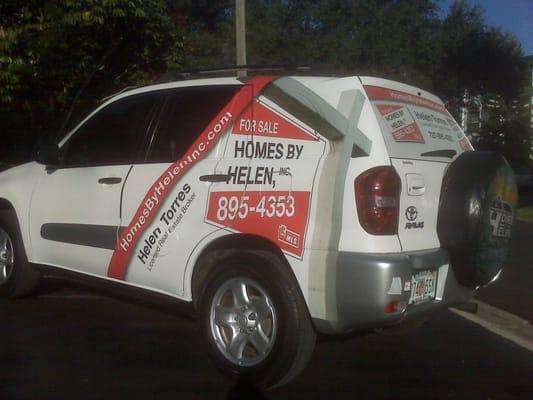 Creative designs, both full & partial VEHICLE WRAPS by FASTSIGNS of St Petersburg will drive your business image off the charts!