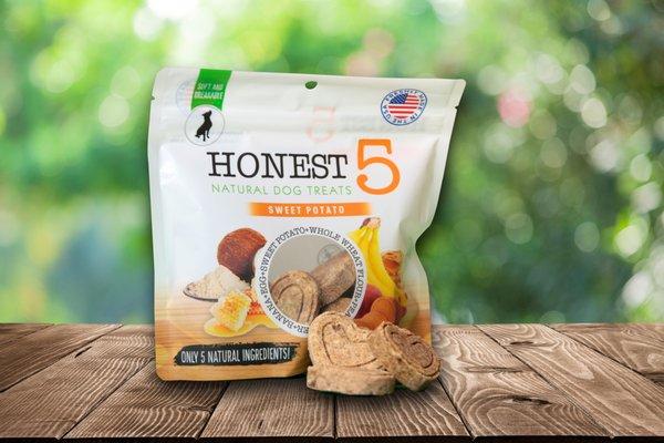 Honest5 sweet potato dog treats!